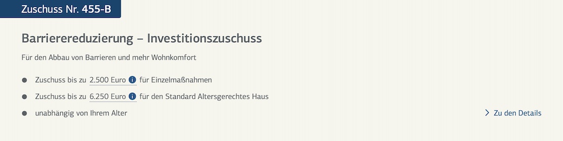 Zuschuss Badumbau